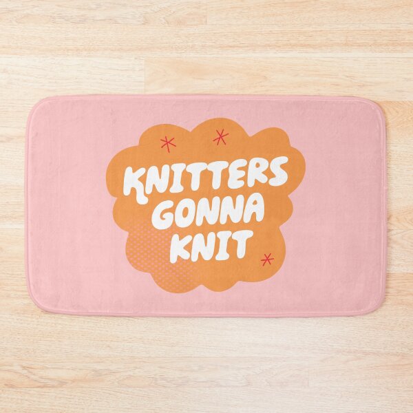 Artikelvorschau, Knitters Gonna Knit (Orange) entworfen und verkauft von yellowflowerhut.