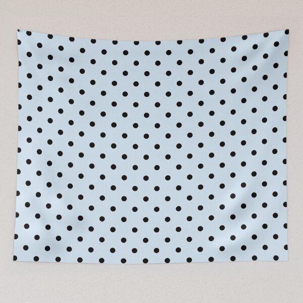 Item preview, Polka Dots Ice Blue and Black Pattern designed and sold by kierkegaard.
