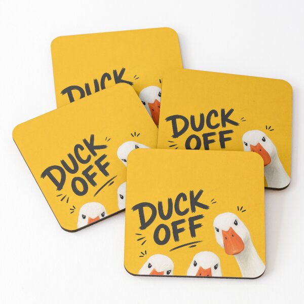 Item preview, Duck Off Funny Angry Ducks Vintage Humor Art designed and sold by ravuh.
