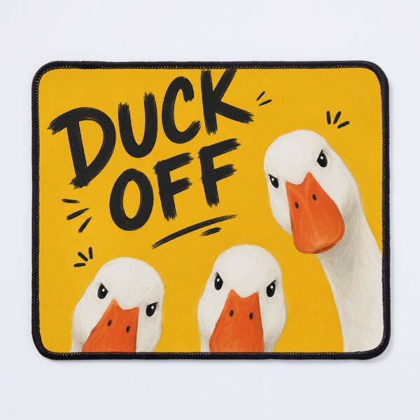 Item preview, Duck Off Funny Angry Ducks Vintage Humor Art designed and sold by ravuh.