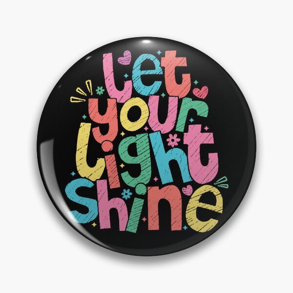 Item preview, Let Your Light Shine – Colorful Christian Typography Design designed and sold by Verse & Vibes.