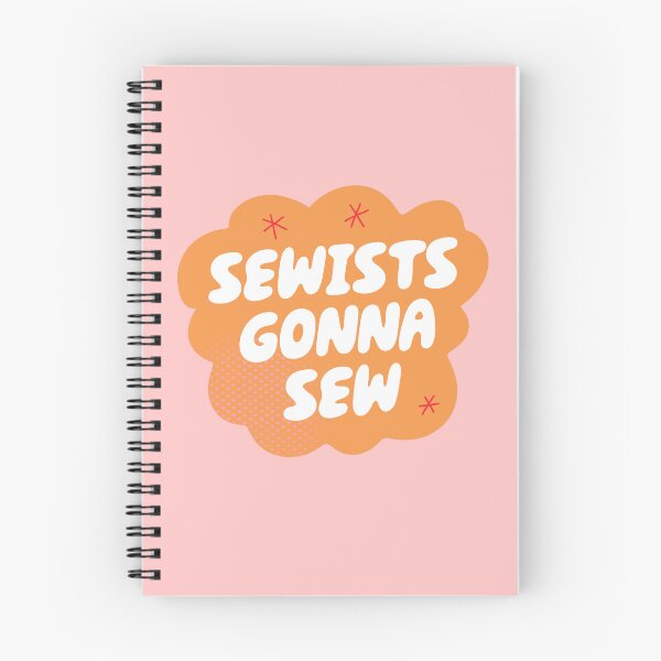 Item preview, Sewists Gonna Sew (Orange) designed and sold by yellowflowerhut.