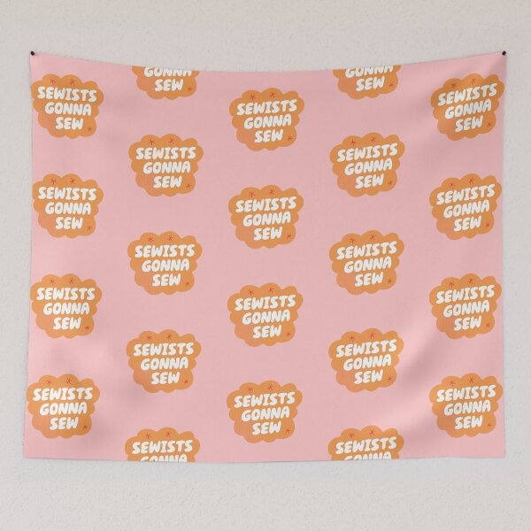 Item preview, Sewists Gonna Sew (Orange) designed and sold by yellowflowerhut.