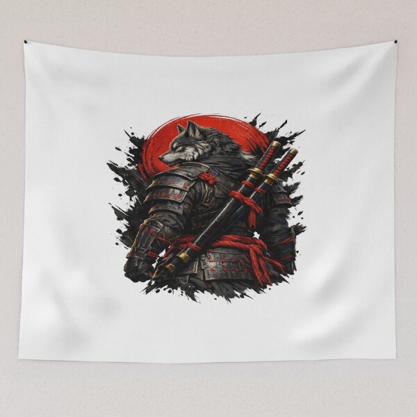 Item preview, Ronin Wolf Under Blood Moon designed and sold by Dresut.