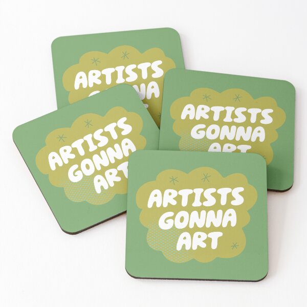 Item preview, Artists Gonna Art (Green) designed and sold by yellowflowerhut.