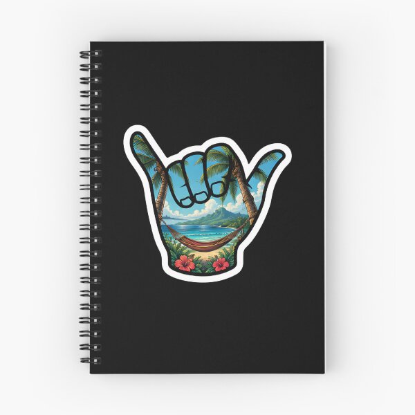 Item preview, Tropical Shaka Beach Hammock Hawaiian Island Paradise Sticker designed and sold by FestivityFinds.