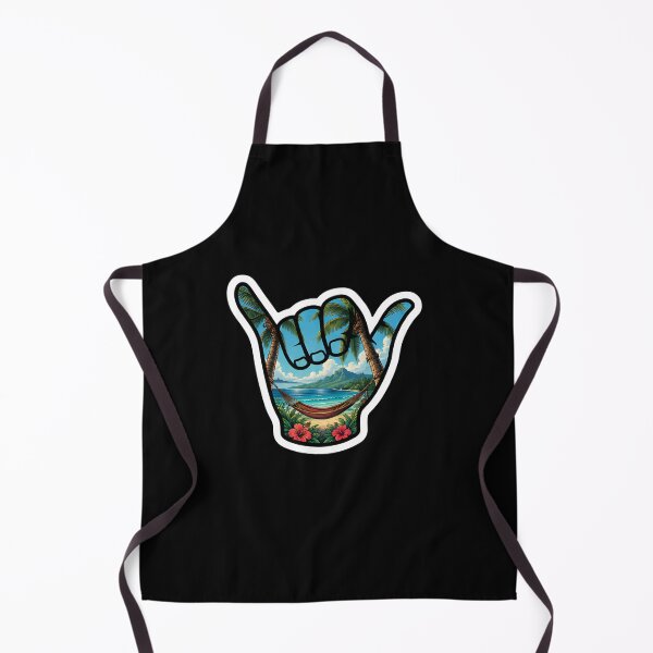 Item preview, Tropical Shaka Beach Hammock Hawaiian Island Paradise Sticker designed and sold by FestivityFinds.