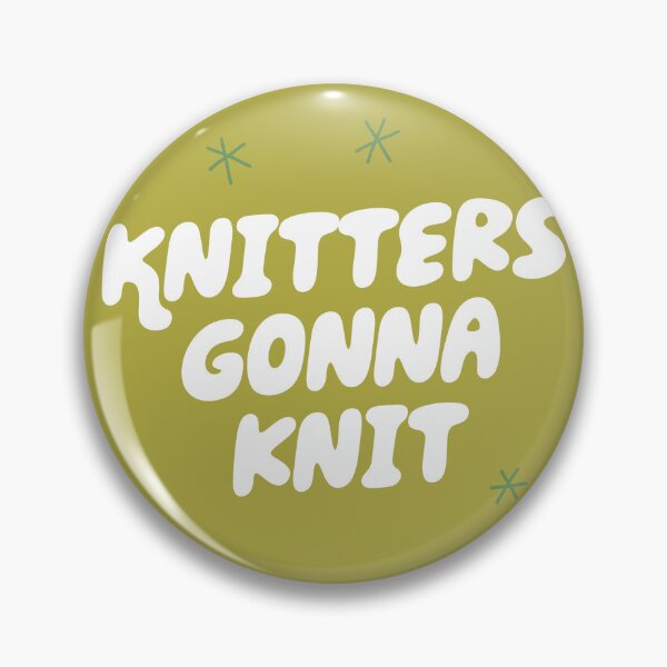 Item preview, Knitters Gonna Knit (Green) designed and sold by yellowflowerhut.