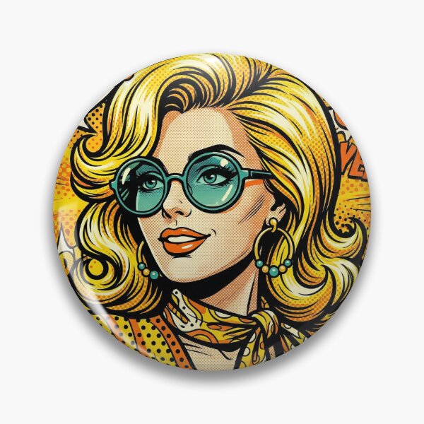 Item preview, Retro 60s Pop Art Woman – Vibrant Comic Style Illustration with "Fabulous" Speech Bubble designed and sold by MakarenaCreate.