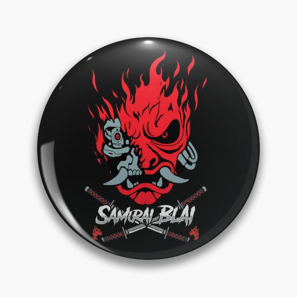 Item preview, Cybernetic Oni Samurai Fire Mask  designed and sold by ActuallyVen.