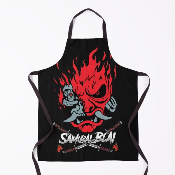 Item preview, Cybernetic Oni Samurai Fire Mask designed and sold by ActuallyVen.