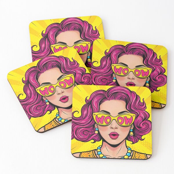 Item preview, Retro Radiance: Pink-Haired Pop Art Icon designed and sold by MakarenaCreate.