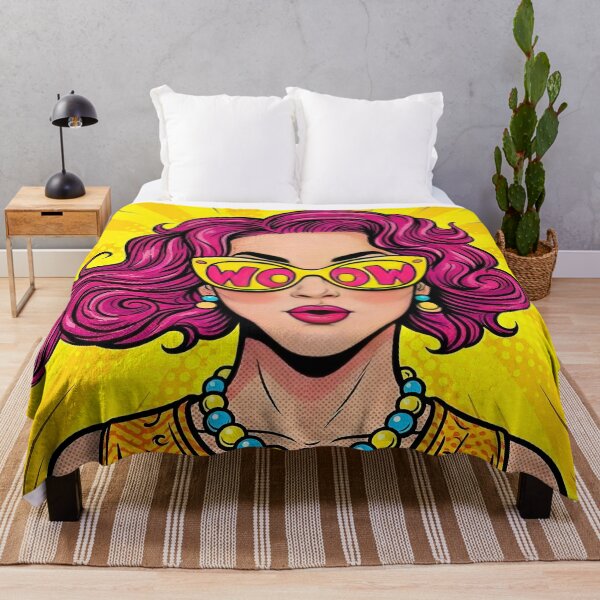 Item preview, Retro Radiance: Pink-Haired Pop Art Icon designed and sold by MakarenaCreate.