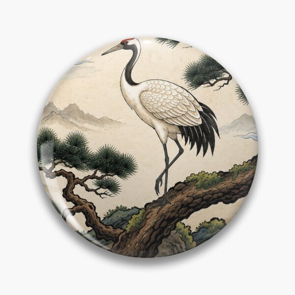 Item preview, Korean Minhwa Crane – Symbol of Longevity and Good Fortune designed and sold by K-Tradition.