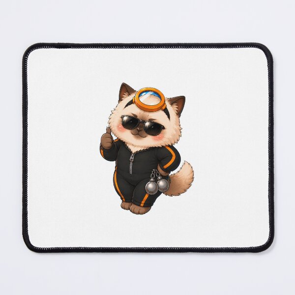 Item preview, KOREA HAENAM - Cute Chibi Ragdoll Cat Cool Sunglasses Sticker designed and sold by KOREA-HAENAM.