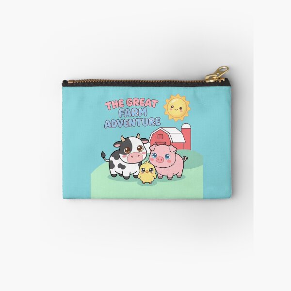 Item preview, The Great Farm Adventure Cute Farm Animals Design | Kawaii Cow Pig and Chick Illustration designed and sold by morning sun.