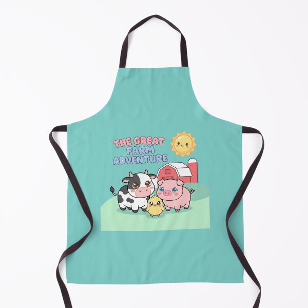Item preview, The Great Farm Adventure Cute Farm Animals Design | Kawaii Cow Pig and Chick Illustration designed and sold by morning sun.