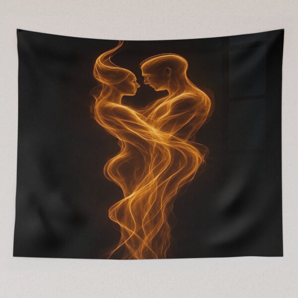 Item preview, Twin Flames: Eternal Amber Embrace designed and sold by MakarenaCreate.
