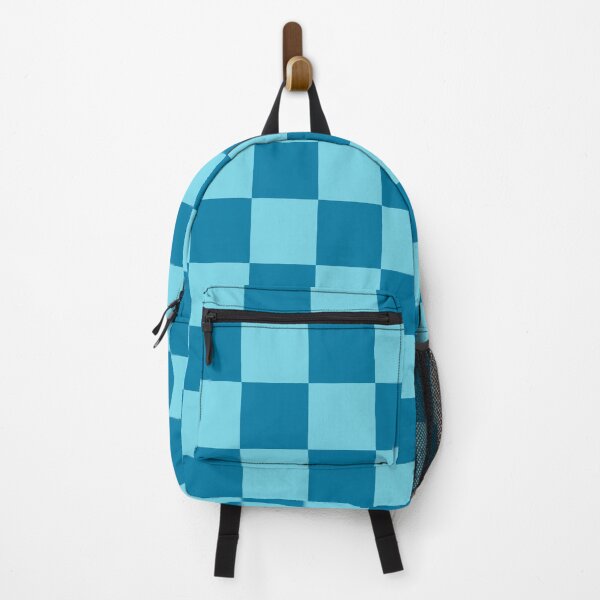 Item preview, CG blue & sky blue checkered designed and sold by Mint + Midnight.
