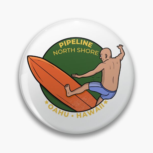 Item preview, Pipeline Oahu Hawaii North Shore Retro Travel Surf designed and sold by shopdiego.