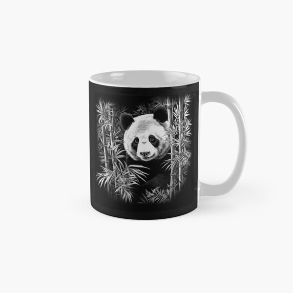 Item preview, Black and White Panda in Bamboo Forest Art designed and sold by inkoutninja.