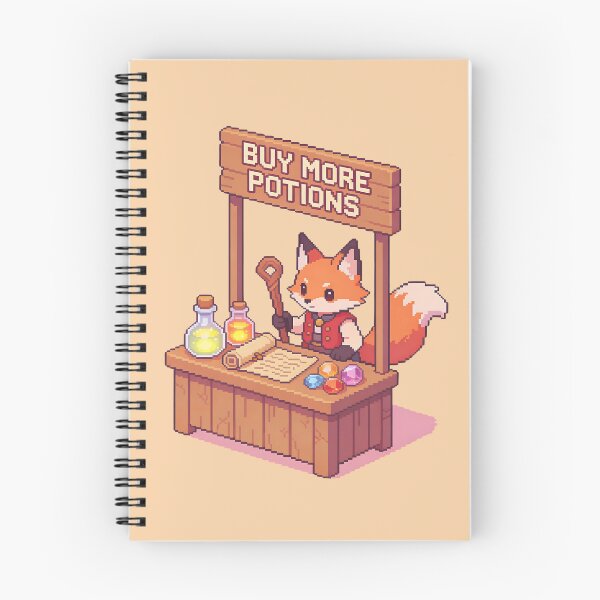 Item preview, Potion Seller Fox Pixel Art designed and sold by PotionPixelArt.