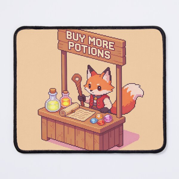 Item preview, Potion Seller Fox Pixel Art designed and sold by PotionPixelArt.