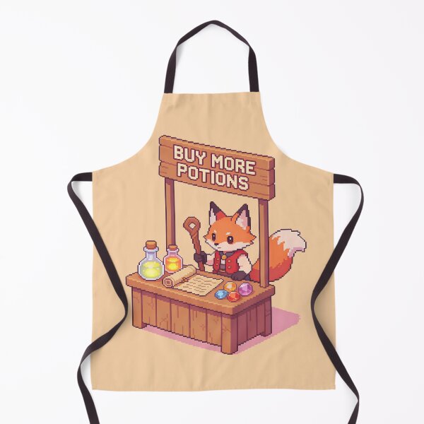Item preview, Potion Seller Fox Pixel Art designed and sold by PotionPixelArt.