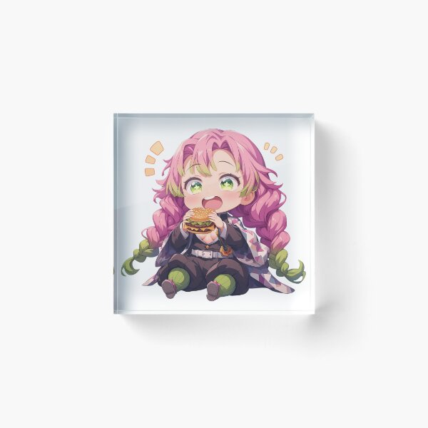 Item preview, Mitsuri Kanroji Demon Slayer Chibi Burger Love Hashira Smile designed and sold by earlobejerk.