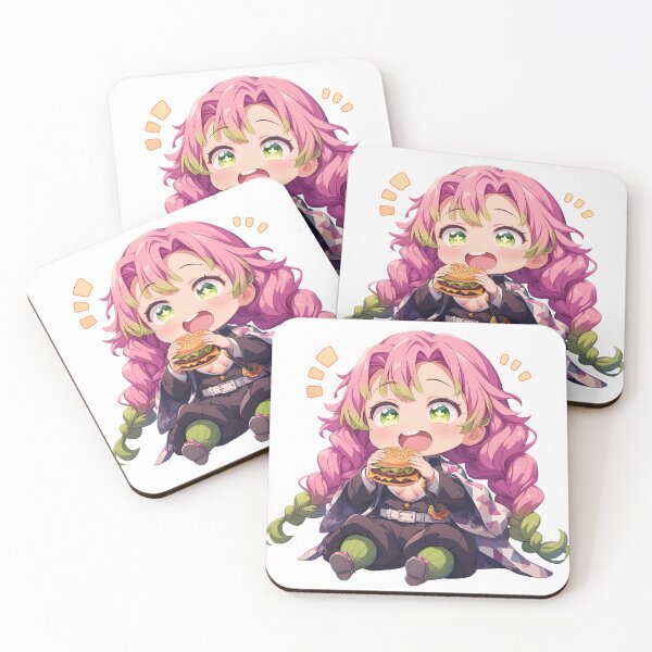 Item preview, Mitsuri Kanroji Demon Slayer Chibi Burger Love Hashira Smile designed and sold by earlobejerk.