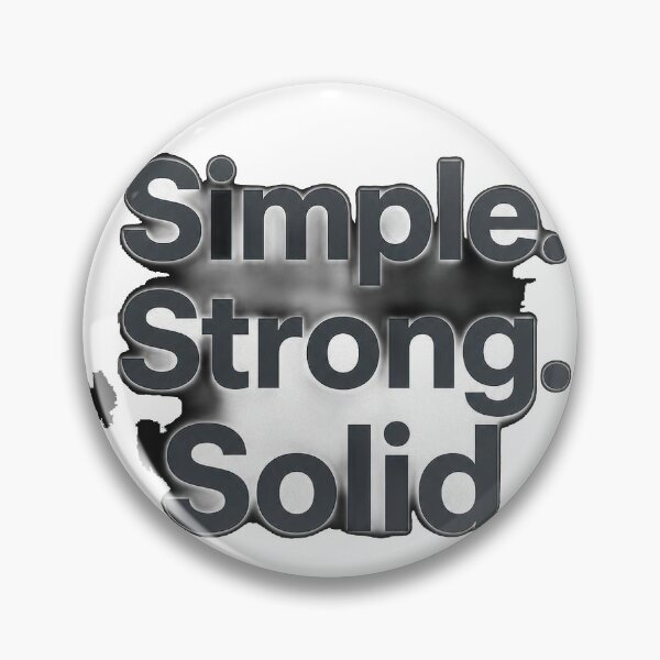Item preview, Simple Strong Solid - Minimalist Motivation Quote designed and sold by Printoria365.