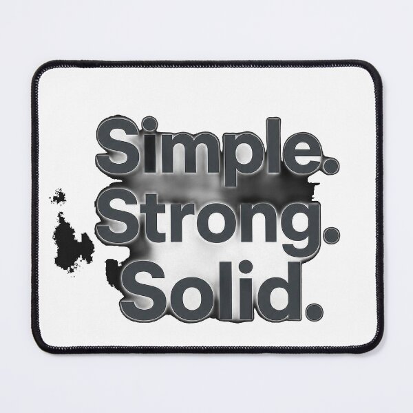 Item preview, Simple Strong Solid - Minimalist Motivation Quote designed and sold by Printoria365.