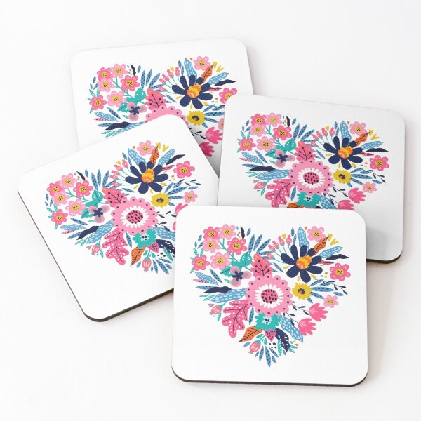 Item preview, Retro Flower Heart designed and sold by ViaARTfactory.