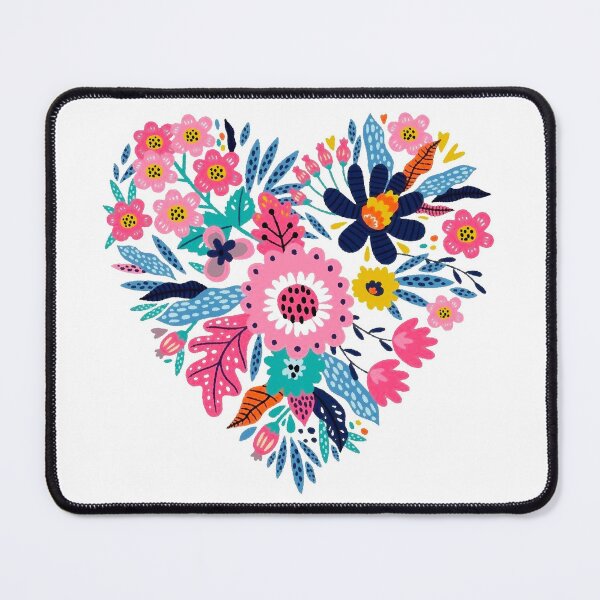 Item preview, Retro Flower Heart designed and sold by ViaARTfactory.