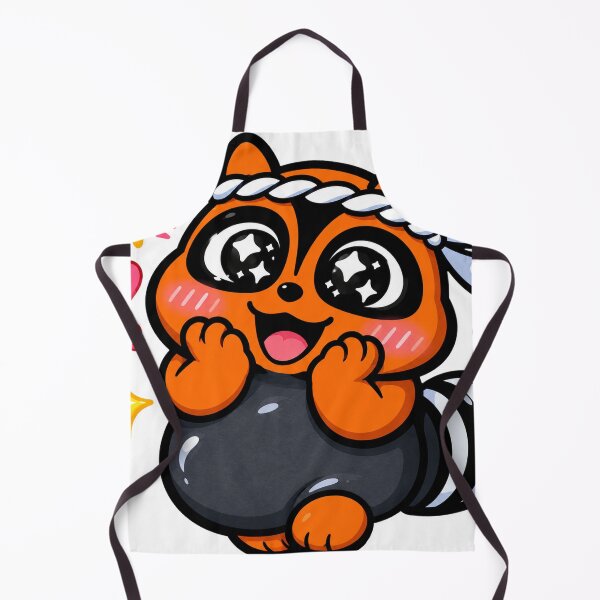 Item preview, Kawaii Tanuki Sparkling Eyes — Cute Japanese Raccoon Dog Sticker designed and sold by naruse-design.
