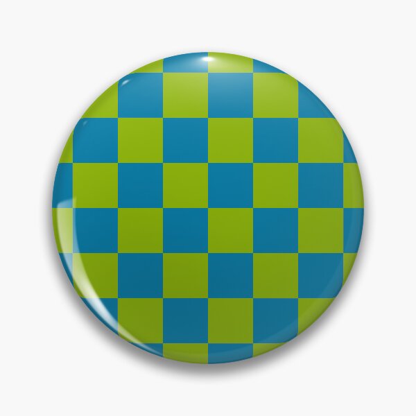 Item preview, Apple green & celadon blue checkered designed and sold by Mint + Midnight.