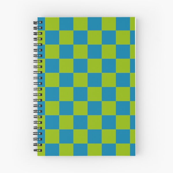 Item preview, Apple green & celadon blue checkered designed and sold by Mint + Midnight.