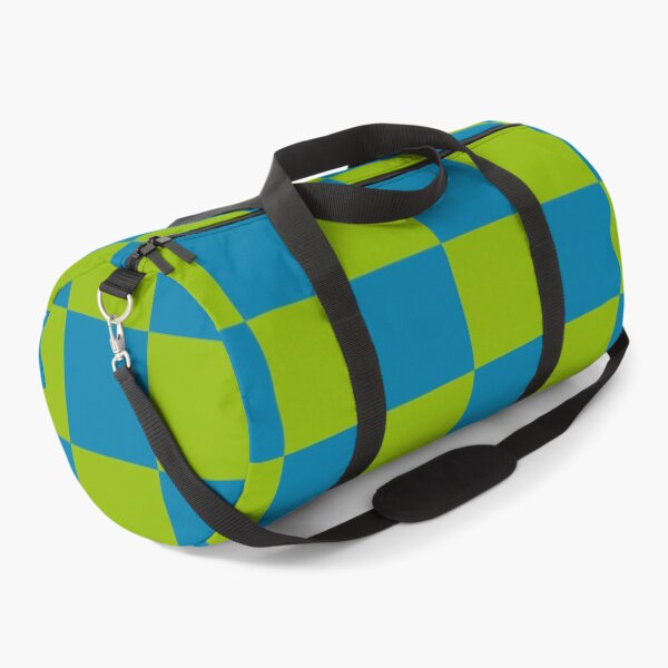 Item preview, Apple green & celadon blue checkered designed and sold by Mint + Midnight.