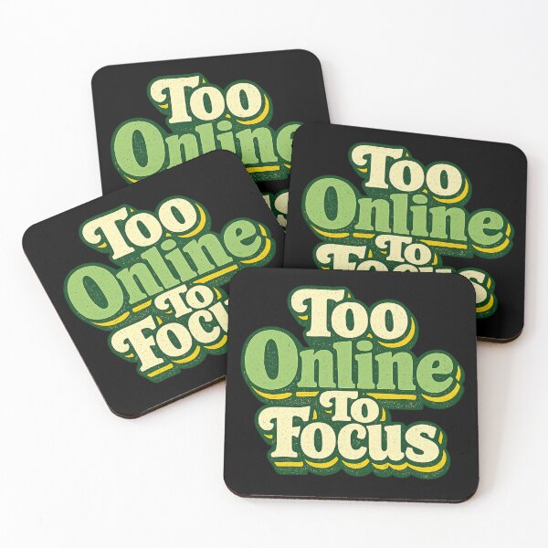 Item preview, Too Online To Focus Shirt Retro Productivity Humor Digital Detox T-Shirt designed and sold by PhylonBoxx.