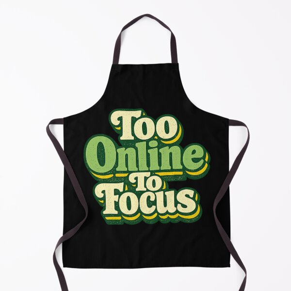 Item preview, Too Online To Focus Shirt Retro Productivity Humor Digital Detox T-Shirt designed and sold by PhylonBoxx.