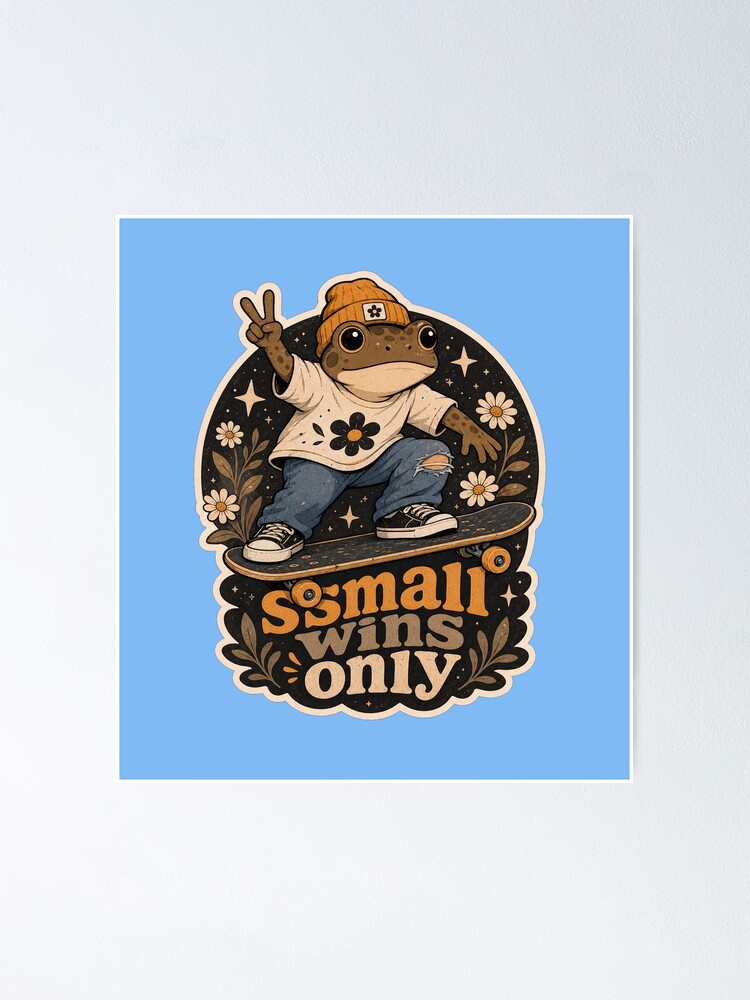 Imagen 1 de 3, Póster con la obra ART NOT WAR Small Wins Only, diseñada y vendida por logicfun.