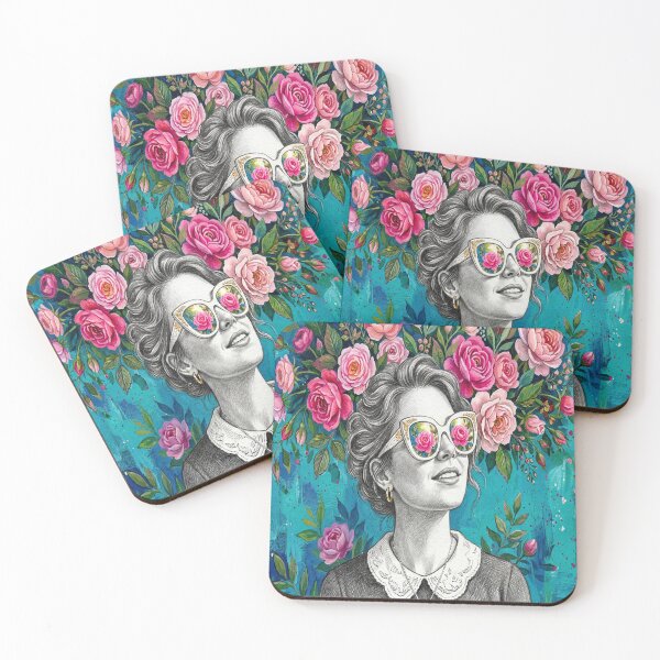 Item preview, Rose-Colored Radiance: A Floral Fantasy Portrait designed and sold by MakarenaCreate.