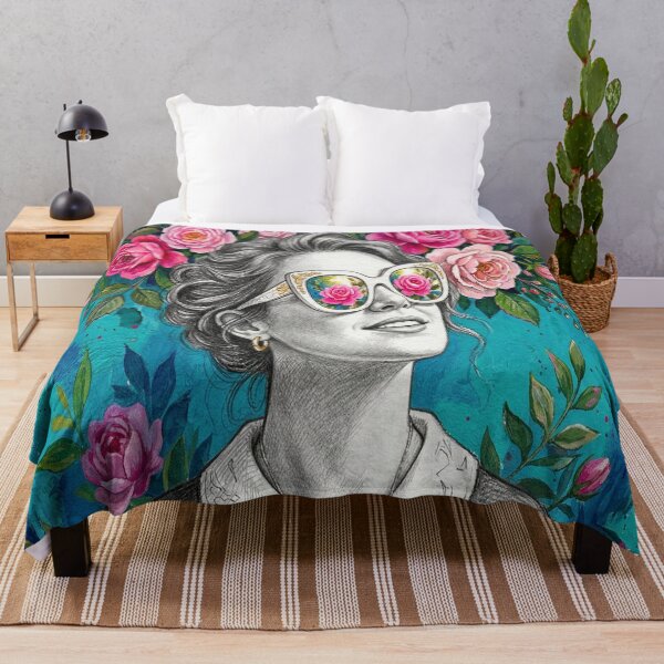 Item preview, Rose-Colored Radiance: A Floral Fantasy Portrait designed and sold by MakarenaCreate.
