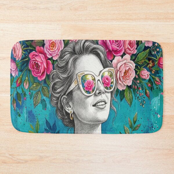 Item preview, Rose-Colored Radiance: A Floral Fantasy Portrait designed and sold by MakarenaCreate.