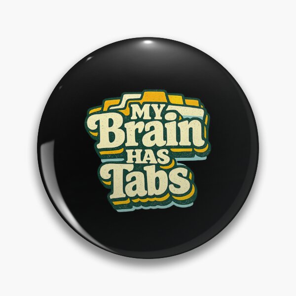 Item preview, My Brain Has Tabs Shirt Retro Productivity Humor Overthinking T-Shirt designed and sold by PhylonBoxx.