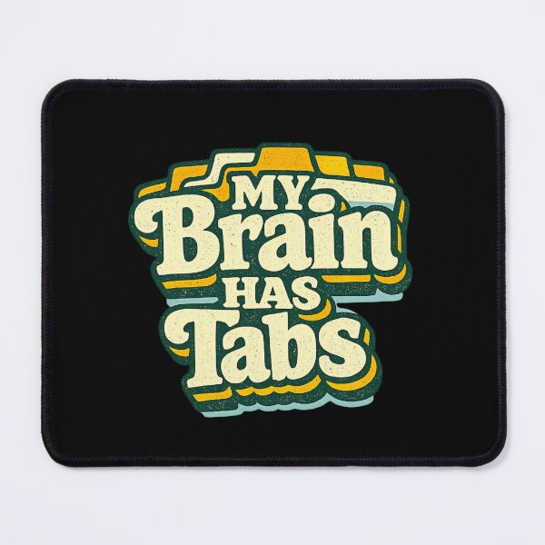 Item preview, My Brain Has Tabs Shirt Retro Productivity Humor Overthinking T-Shirt designed and sold by PhylonBoxx.