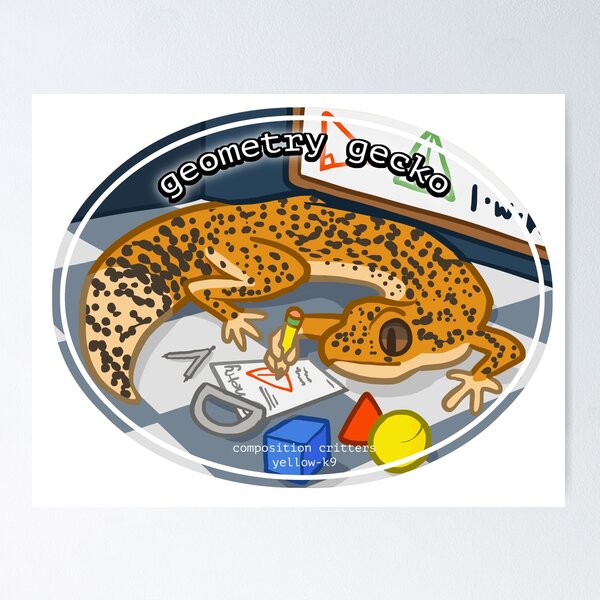 Item preview, Geometry Gecko designed and sold by Yellow-K9.