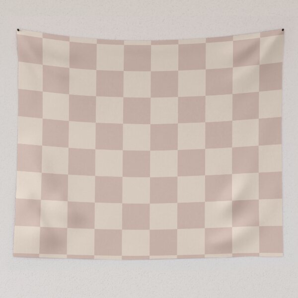 Item preview, Almond soft checkered designed and sold by Mint + Midnight.