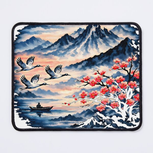 Item preview, Korean an Image – Beautiful AI Miscommunication Ink Art designed and sold by bluesirian22.