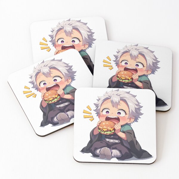 Item preview, Sanemi Shinazugawa Demon Slayer Chibi Burger Shock Snack Mood designed and sold by earlobejerk.